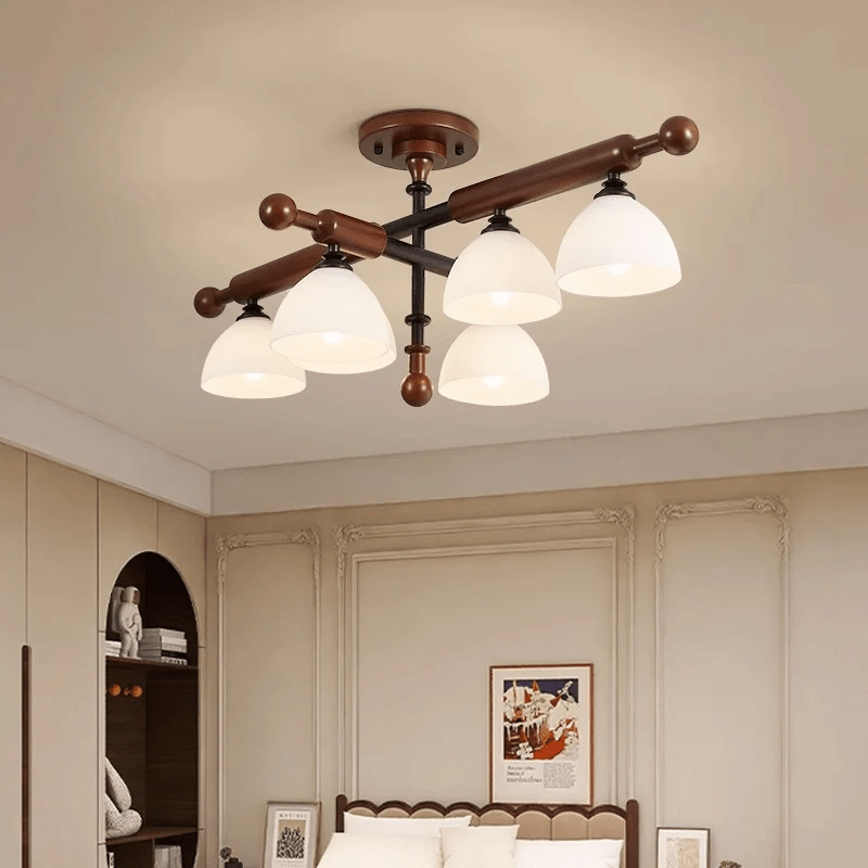 Rusticana Crossbeam Holz Deckenleuchte-Letslighting