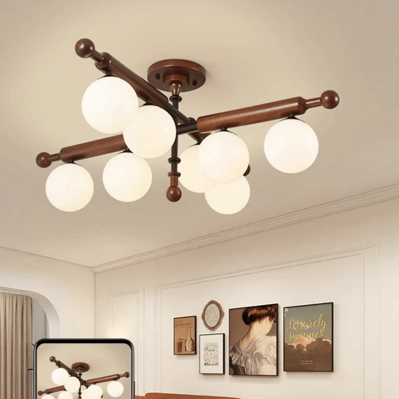 Rusticana Crossbeam Holz Deckenleuchte-Letslighting