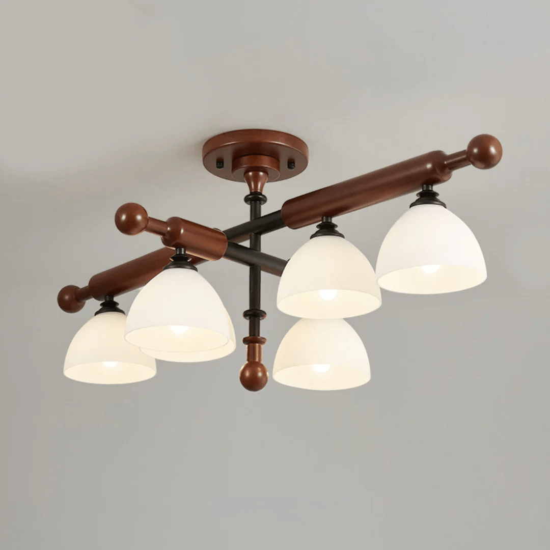 Rusticana Crossbeam Holz Deckenleuchte-Letslighting