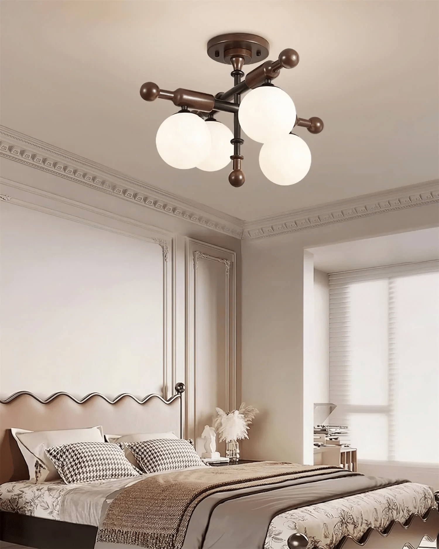 Rusticana Crossbeam Holz Deckenleuchte-Letslighting