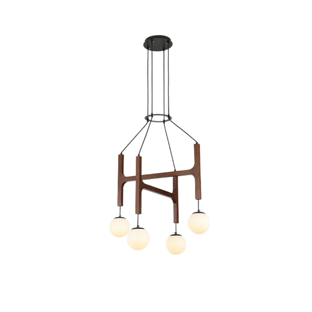 Xylocube Geometrische Pendelleuchte aus Holzkugel-Letslighting