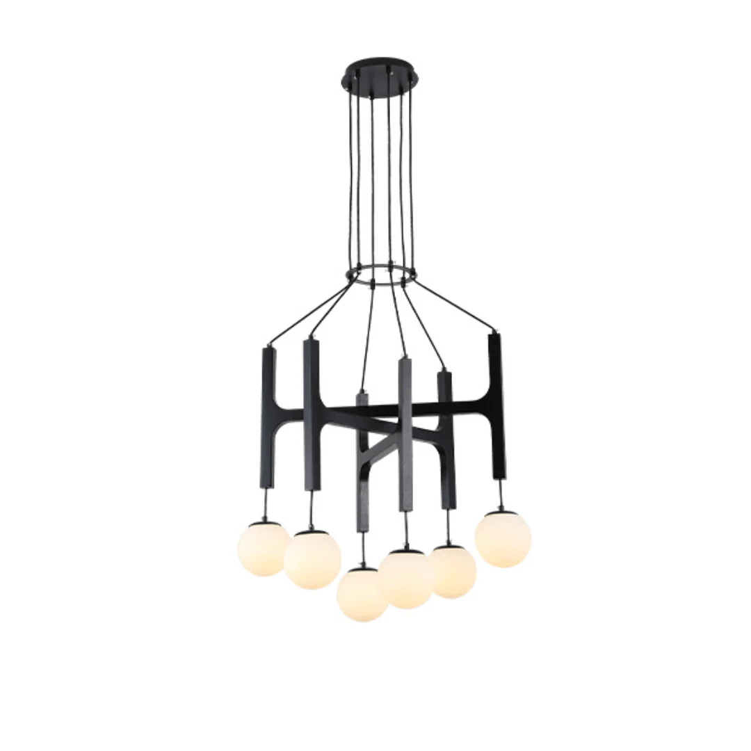 Xylocube Geometrische Pendelleuchte aus Holzkugel-Letslighting