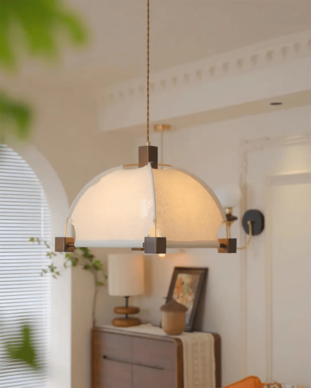 Phoebe Vintage Pendelleuchte aus Holz-Letslighting