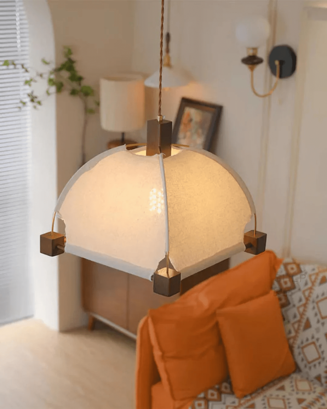 Phoebe Vintage Pendelleuchte aus Holz-Letslighting