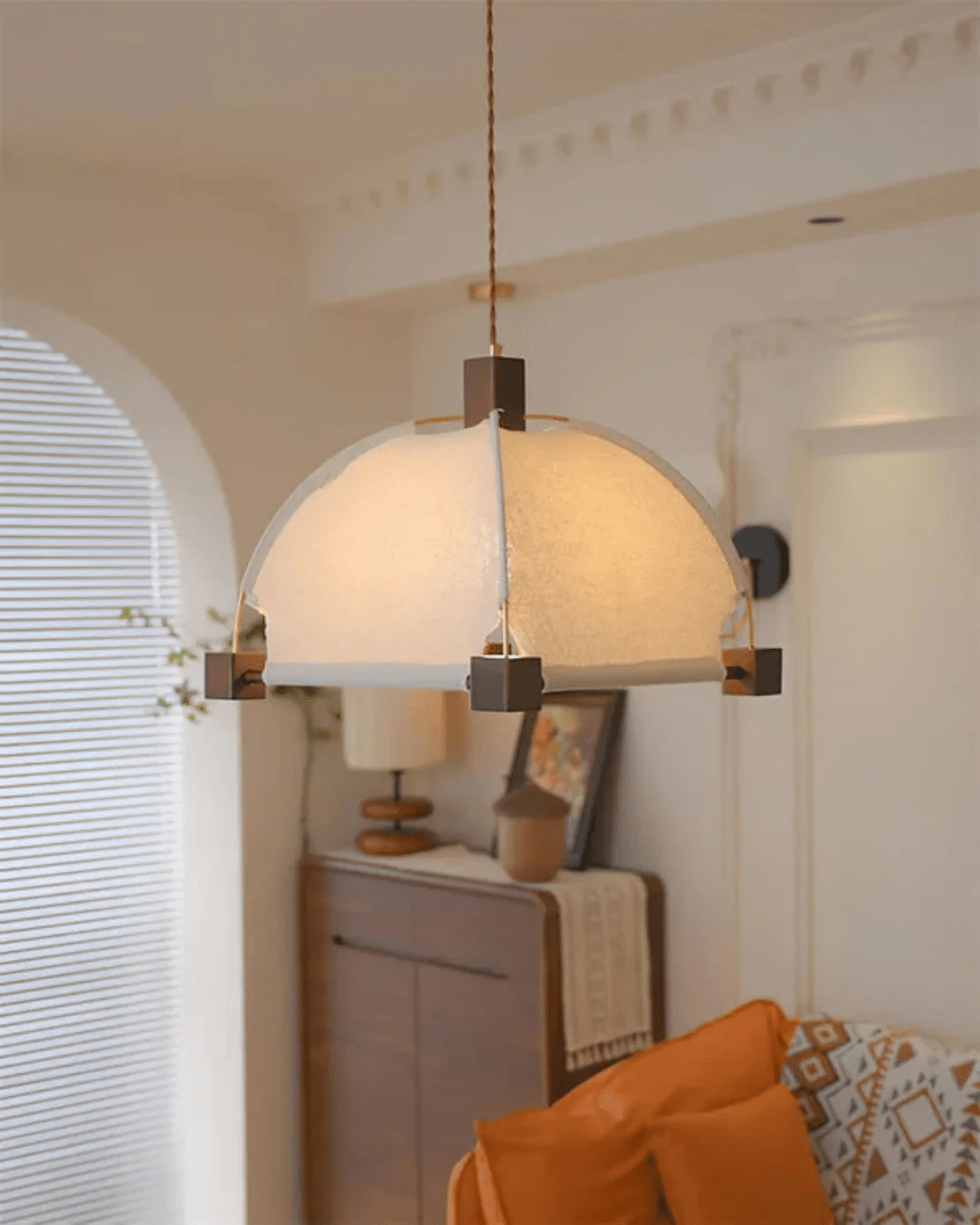 Phoebe Vintage Pendelleuchte aus Holz-Letslighting