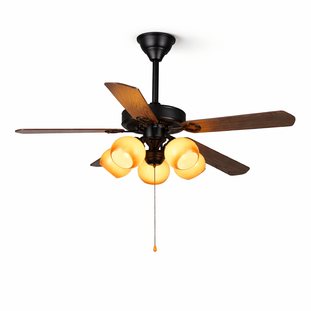 Theodore Vintage Deckenventilator mit Beleuchtung
