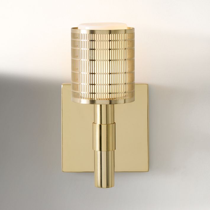 Galvia Moderne Wandleuchte aus perforiertem Metall – Elegante Wandleuchte für Flur und Badezimmer