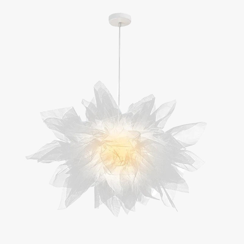 Arisha Modern LED Pendelleuchte Blume Stoff Schlafzimmer Wohnzimmer