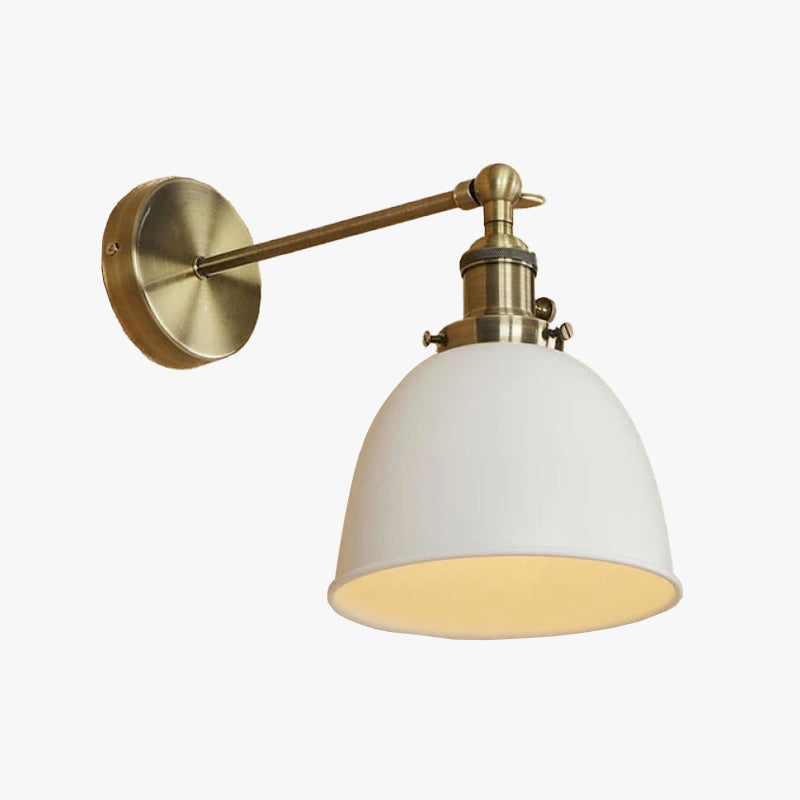 Silva Vintage LED Wandleuchte Innen Schwarz Schlafzimmer Metall