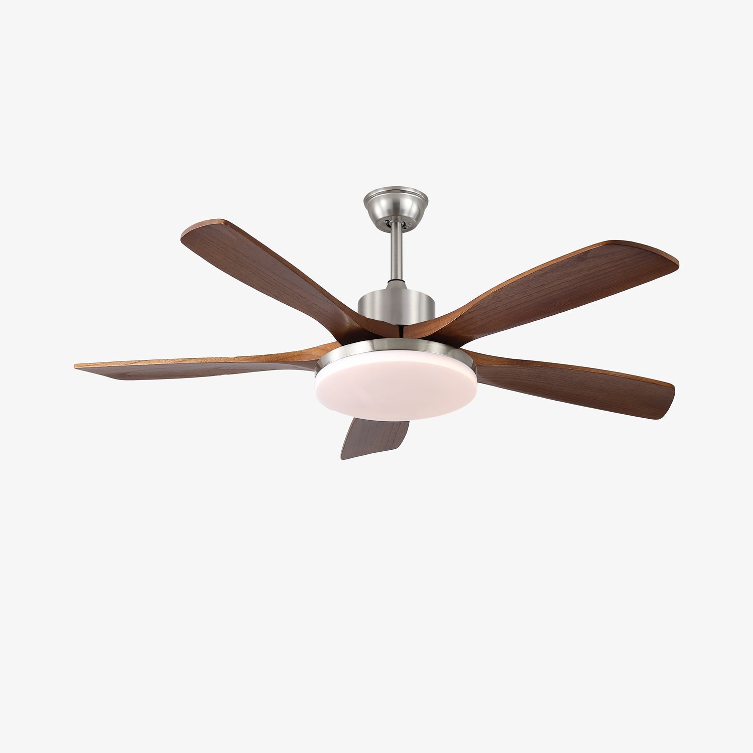 Nahaufnahme der Deckenbaldachinplatte der Orvian Ventilatorleuchte