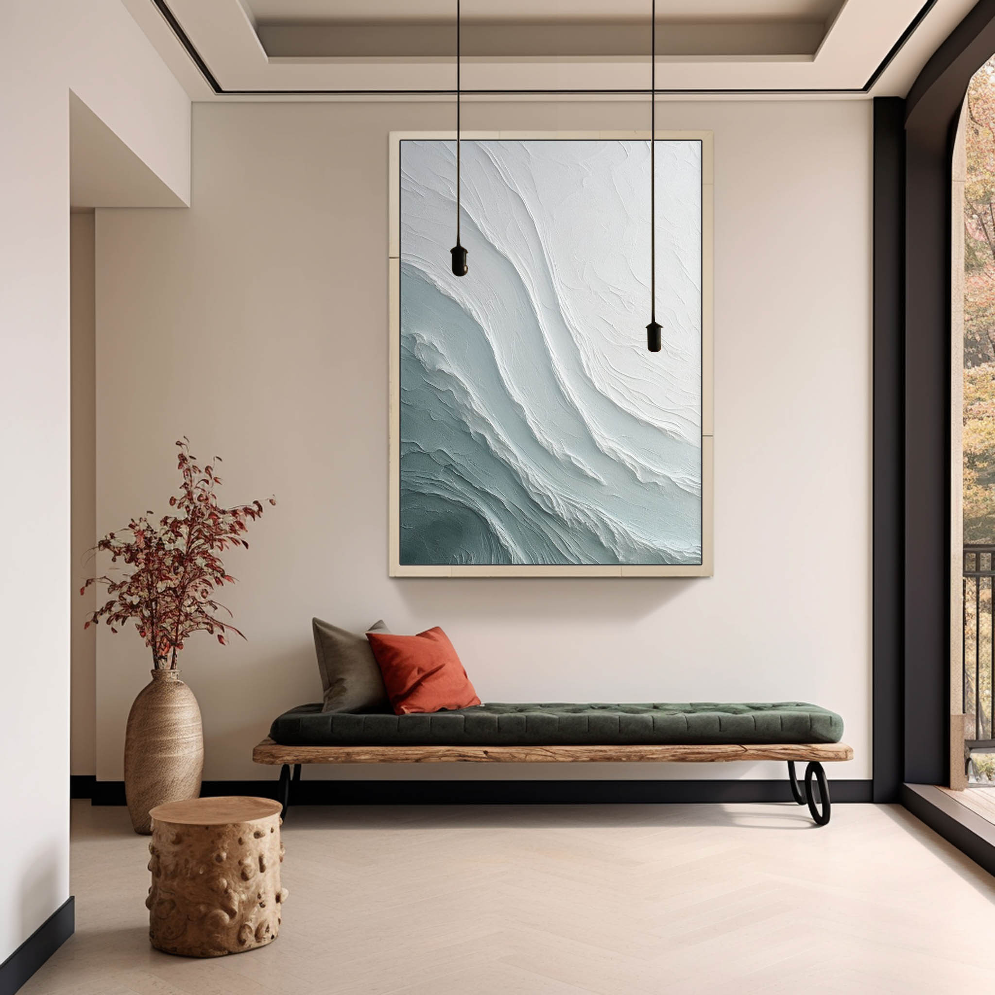 Wavy Gipskunst Textur Wandkunst - Letslighting