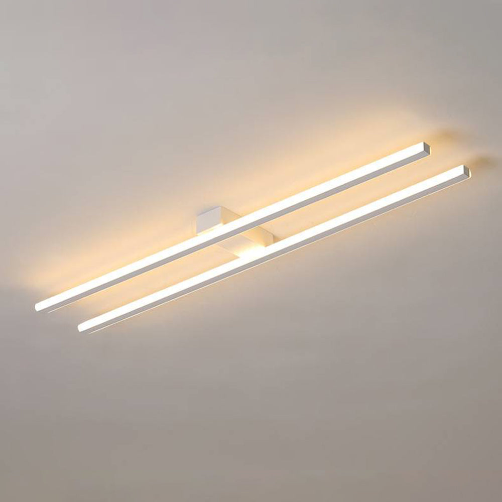 Arisha Minimalistische LED Deckenleuchte Lineaer Schwarz/Weiß/Gold Wohnzimmer Metall
