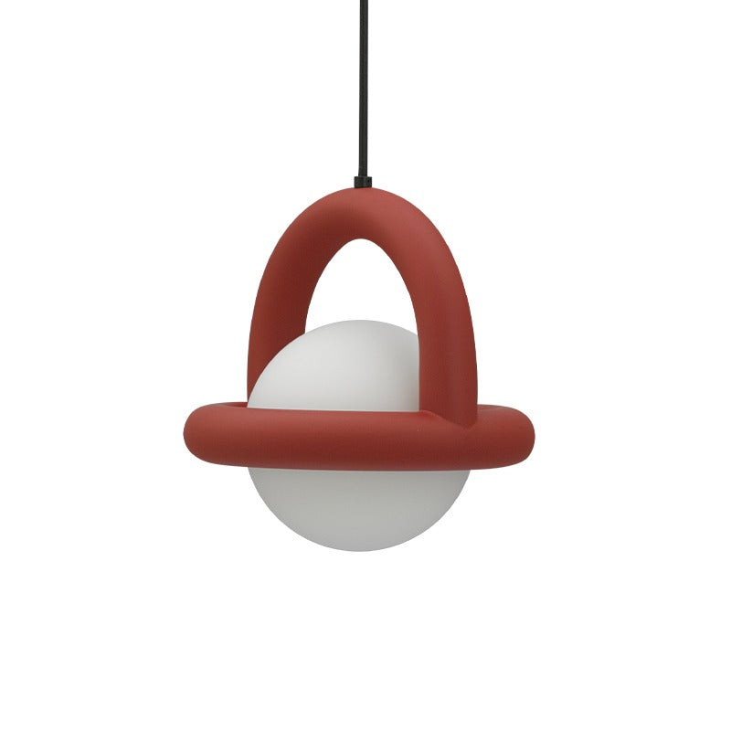 Valentina Ballon LED Pendelleuchte Metall/Glas Ess/Wohnzimmer