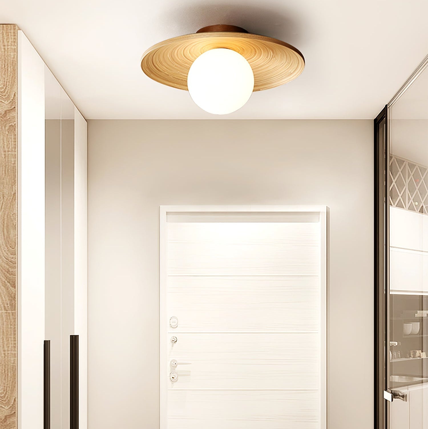 Lustra Deckenleuchte Soluna Wood Orbital-Letslighting