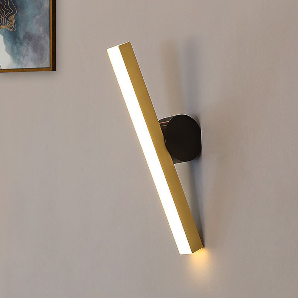 Arisha Modern LED Innenwandleuchte Schwarz/Gold Metall Wohnzimmer