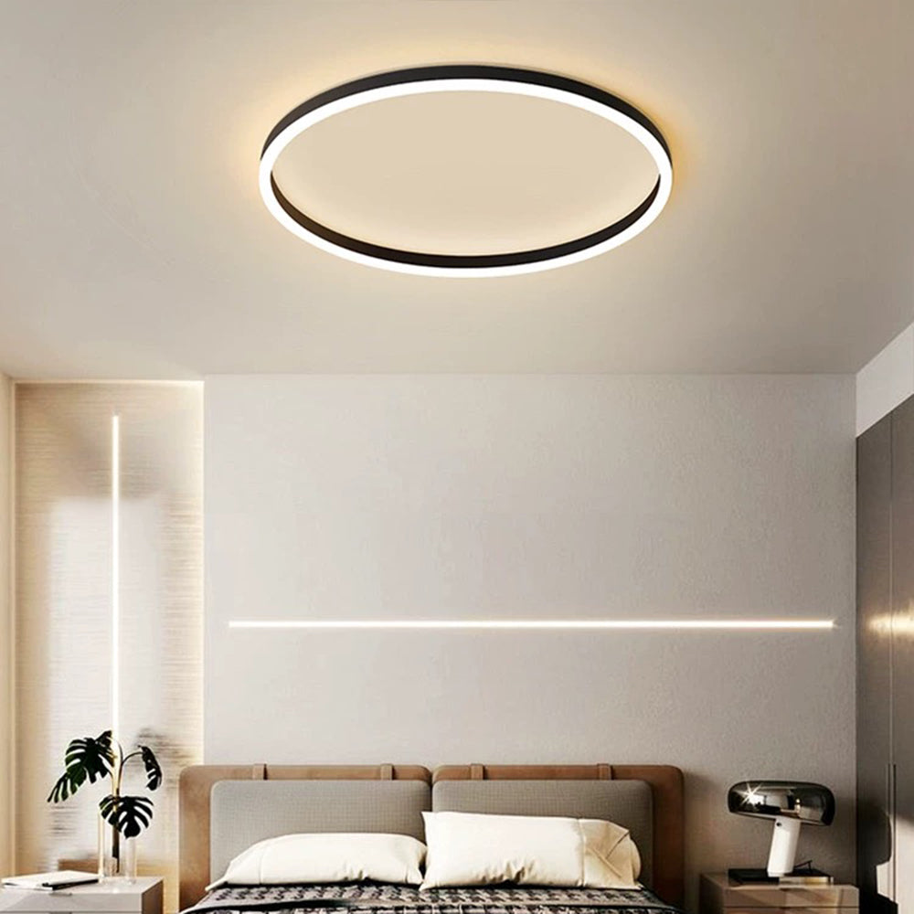 Arisha  Deckenleuchte  Modern LED Schwarz/Gold Metall Wohnzimmer