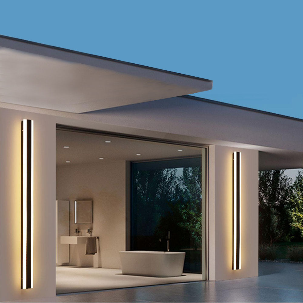 Arisha Modern Linear Außenwandleuchte Metall Acryl Garten Flur