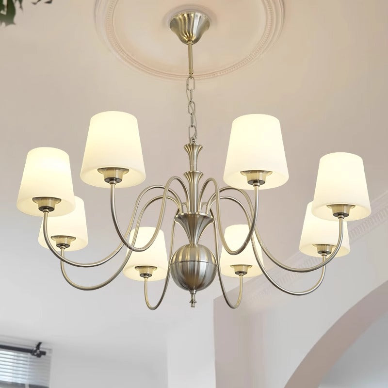 Silva Vintage Metall Glas Kronleuchter Wohnzimmer Schlafzimme