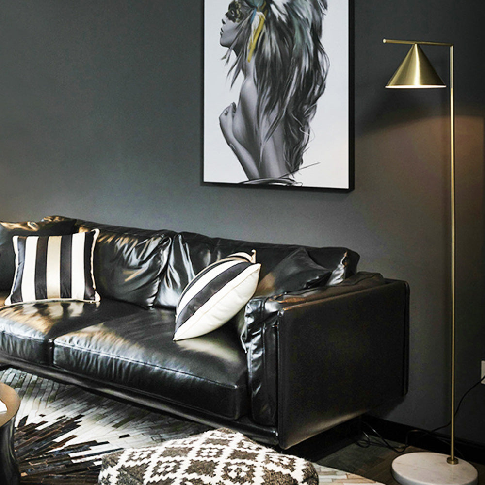 Arisha Stehleuchte, 2 Farben Marmor&Hardware