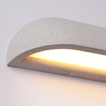 Ray Minimalistisch Bogen LED Außenwandleuchte Schwarz/Weiß Flur/Garten Metall