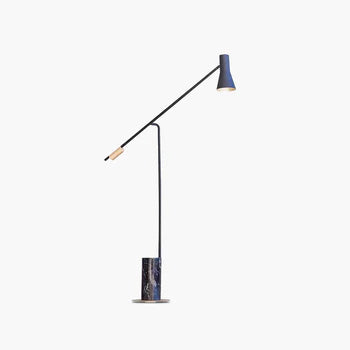 Arisha Modern Nordic Minimalistic Stehleuchte, Marmor & Metall, Schwarz