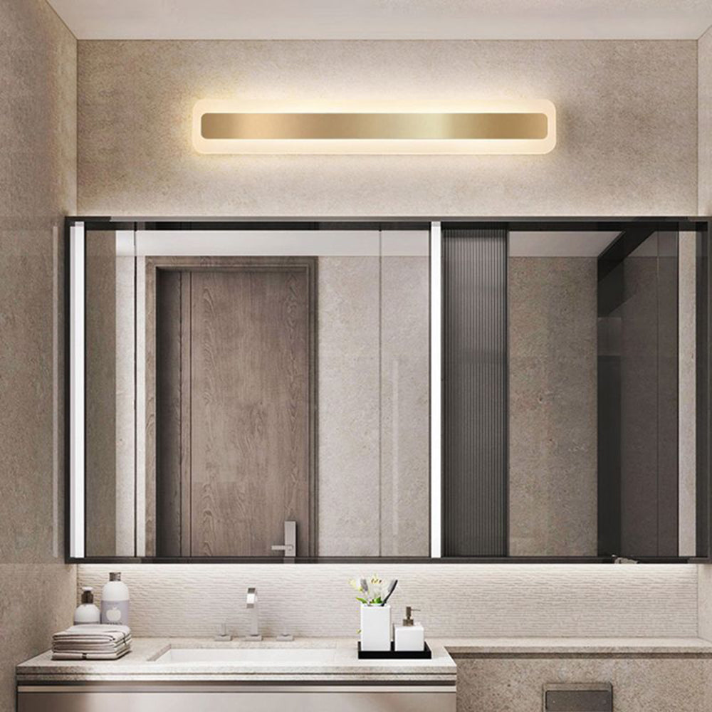 Arisha Moderne Rechteckige Spiegel Front Wandleuchte, Badezimmer
