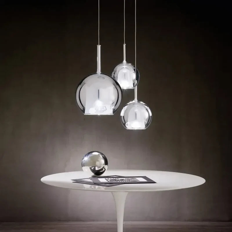 Valentina Modern Sphere LED Pendelleuchte Glas Esszimmer Bar