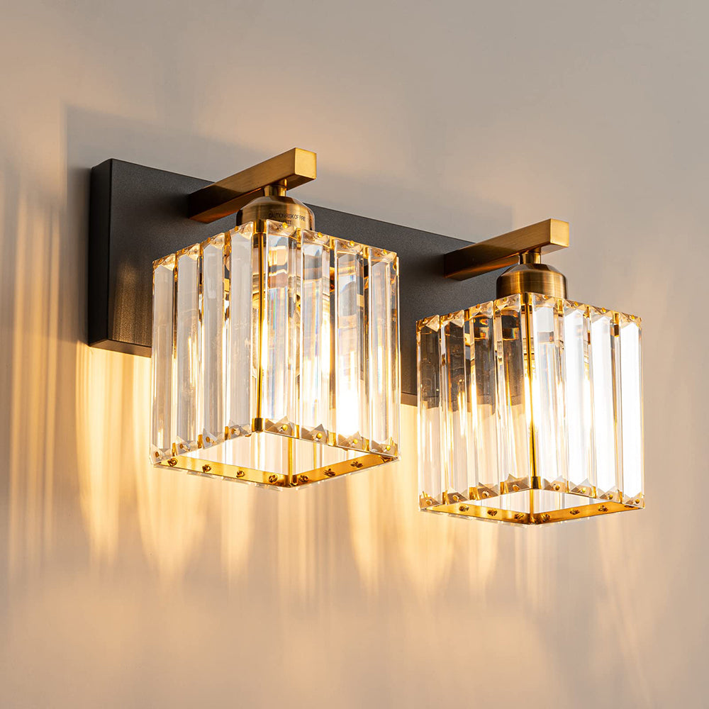 Kristy Design LED Wandleuchte Zweiflamming Kristall Badezimmer