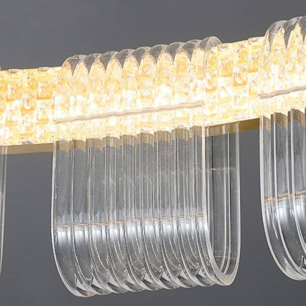 Arisha Modern LED Pendelleuchte Gold Metall Schlaf/Wohnzimmer