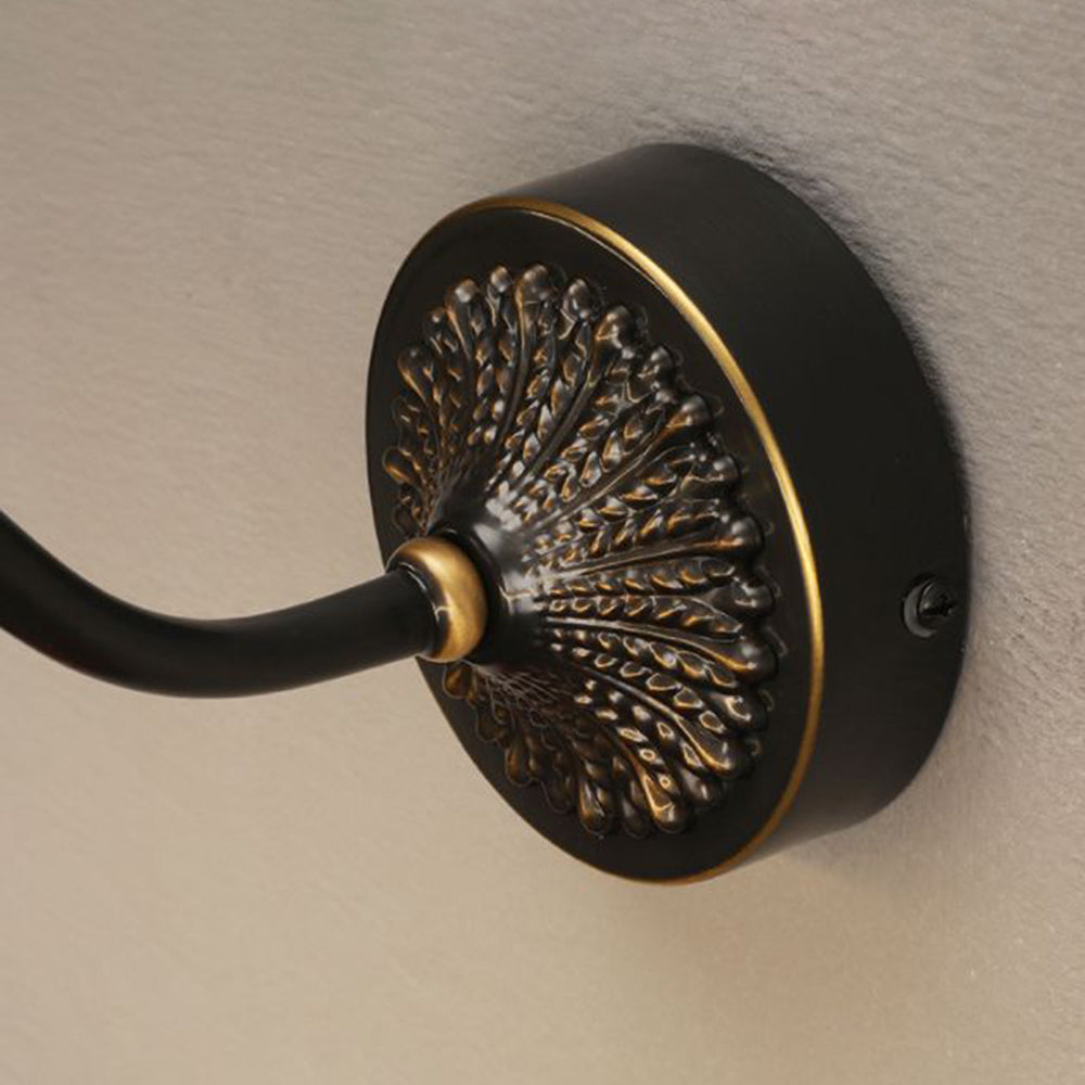 Arisha Modern LED Wandleuchte Schwarz/Messing Badezimmer/Wohnzimmer