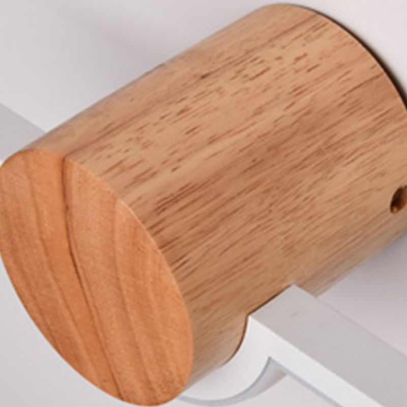 Edge Linear LED Wandleuchte Schwarz/Weiß/Gold Schlafzimmer Metall Acryl und Holz