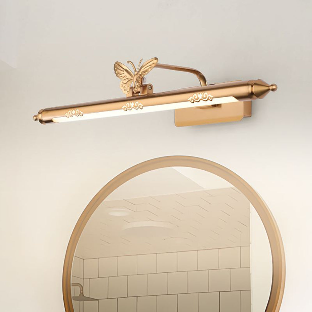 Arisha Retro Lineare LED Wandleuchte Gold Bade/Wohnzimmer Metall&Acryl