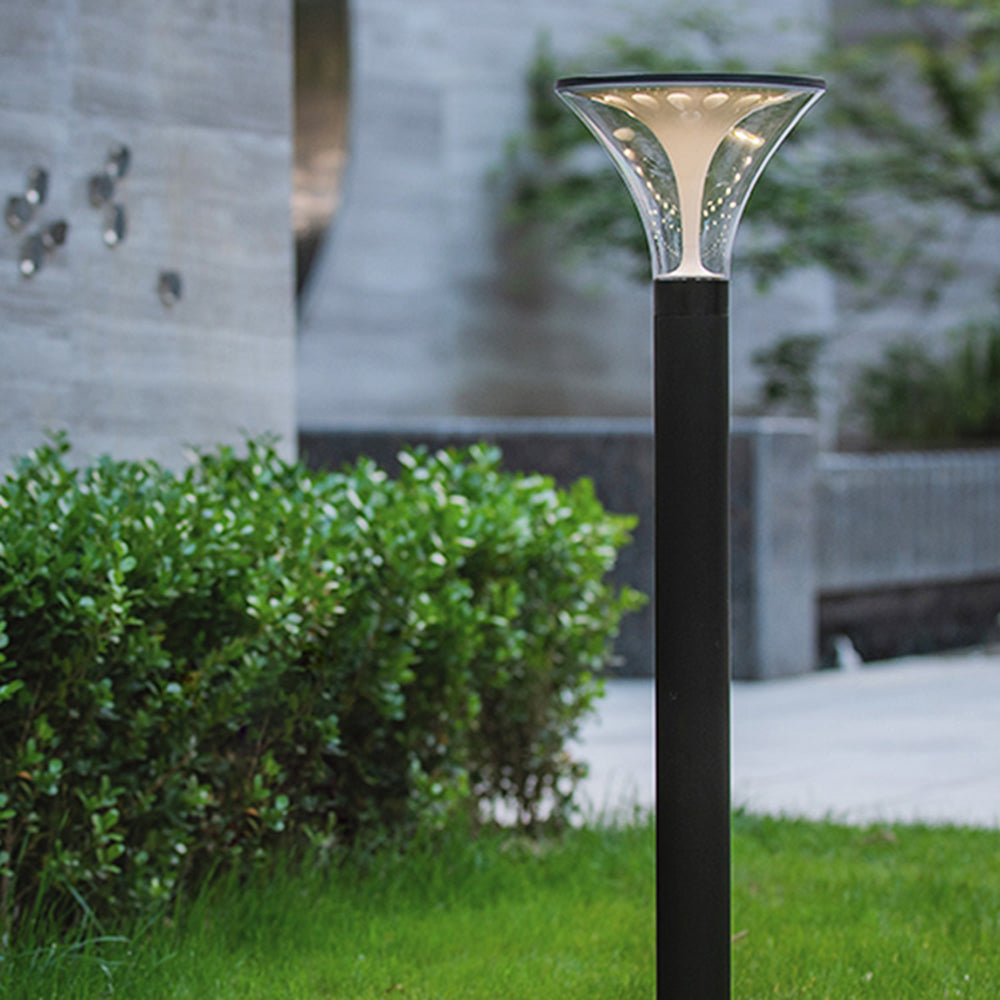 Ray Modern LED Außenleuchte Schwarz Garten/Flur Metall&Acryl 85CM Lang Solar