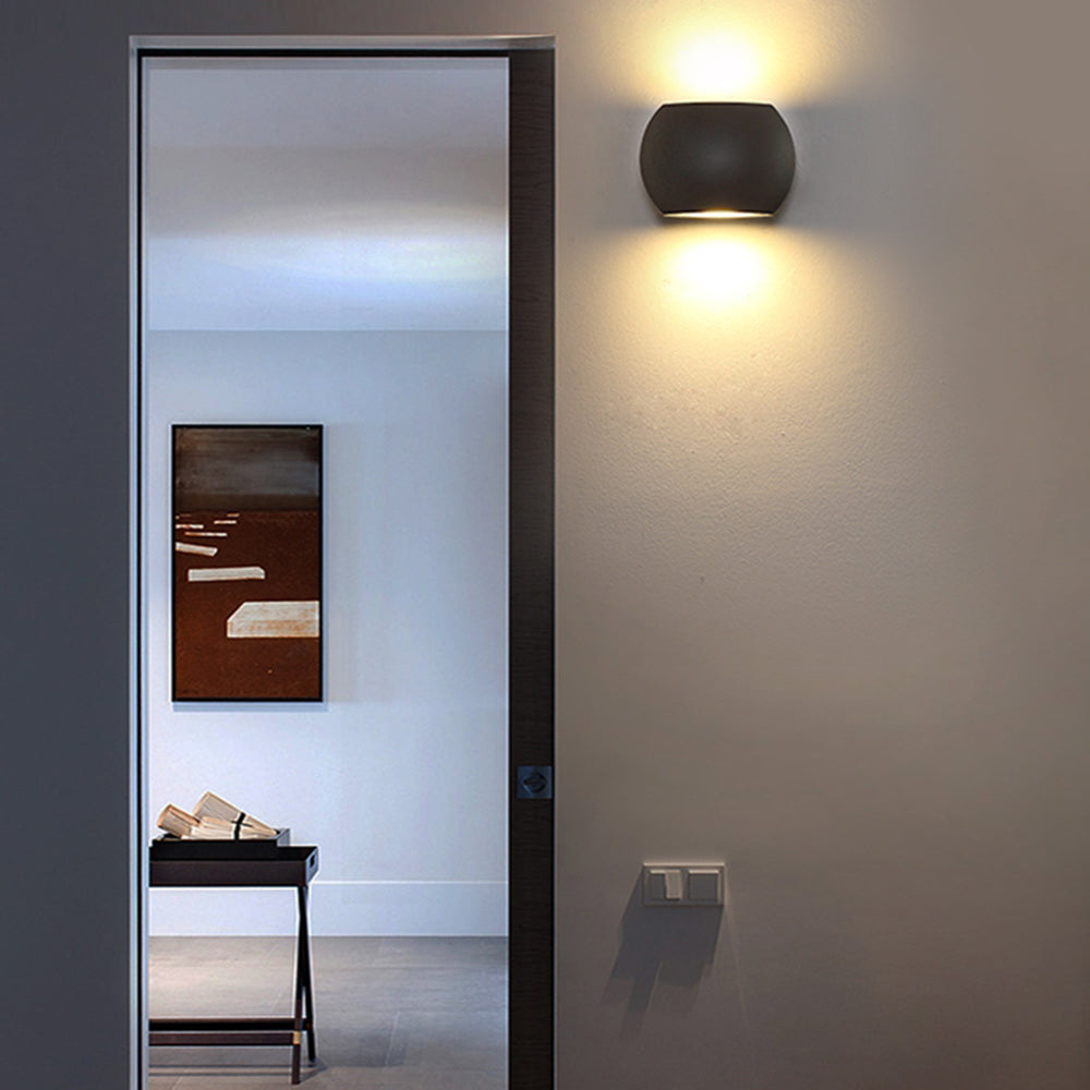 Ray Geo Außenwandleuchte, 2 Stile Aluminium&Glas