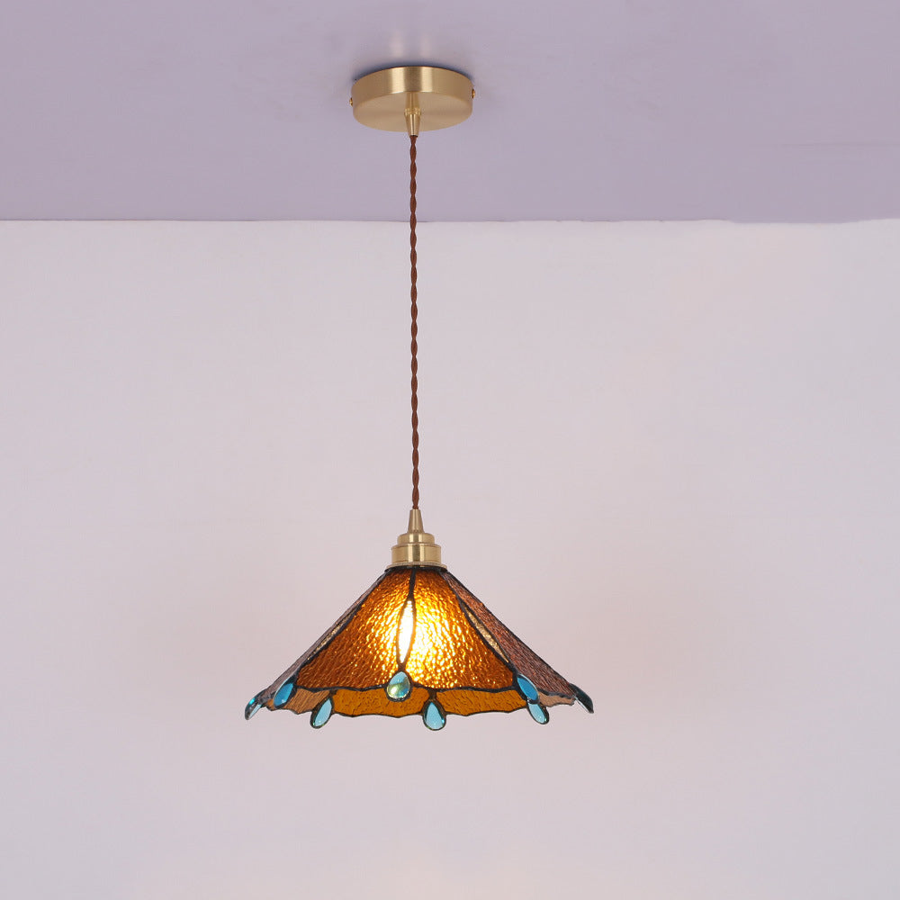 Arisha Vintage Pendelleuchte Metall/Glas Schlafzimmer/Wohnzimmer/Flur