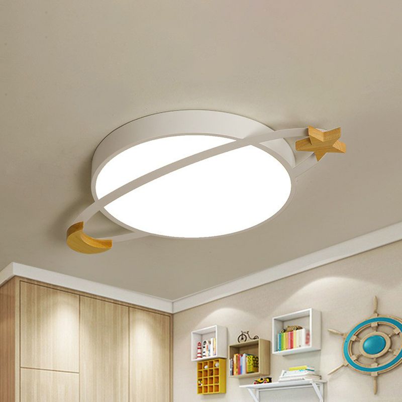 Aria Modern LED Deckenleuchte Weiß/Grün/Grau Schlaf/Wohn