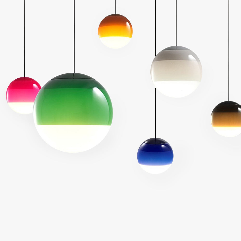 Valentina Bunte Pendelleuchte Glas Kugel Schlafzimmer/Wohnzimmer