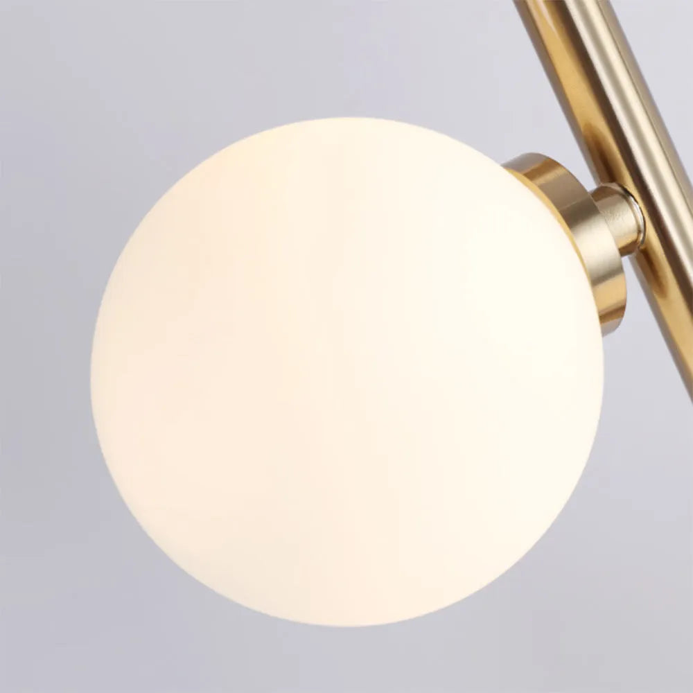 Valentina Stehlampe  Glas Weiß&Warm Wohn&Schlaf&Esszimme 9 Köpfe Design LED