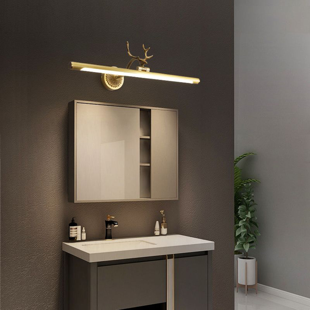 Arisha Modern LED Wandleuchte Schwarz/Messing Badezimmer/Wohnzimmer