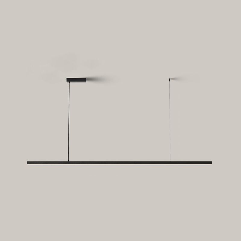 Arisha Design LED Pendelleuchte Linear Schwarz/Weiß Küche/Esszimmer Metall