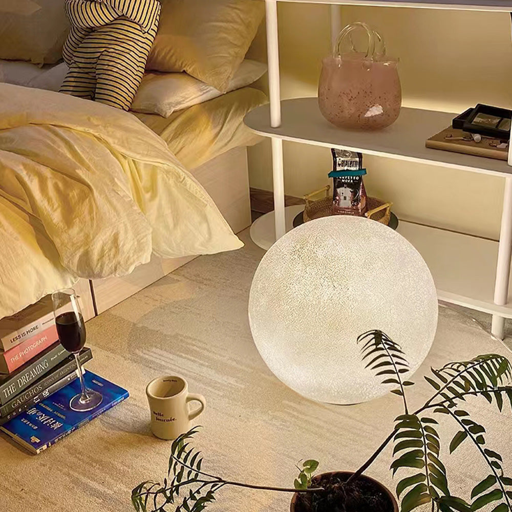 Aria Modern Stehlampe Kugel Schlafzimmer/Wohnzimmer, Harz