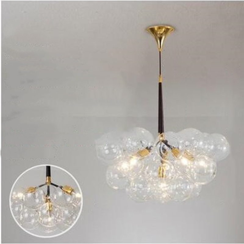 Valentina Nordic Luxury Bubble Pendelleuchte, Weiß/Schwarz/Kaffee-Letslighting