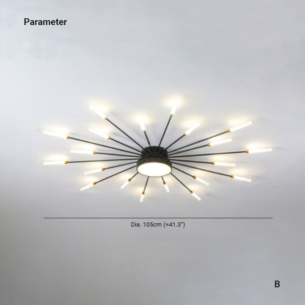 Arisha Deckenleuchte Feuerwerk  Modern Design LED  Wohnzimmer Schlafzimmer