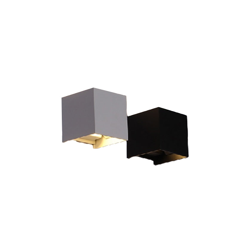 Ray Modern LED Außenwandleuchte Weiß Metall Garten/Flur