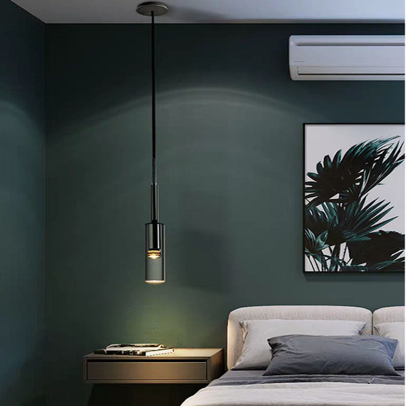 Arisha Modern LED Wandleuchte Schwarz Schlafzimmer/Bad Glas Metall-Letslighting