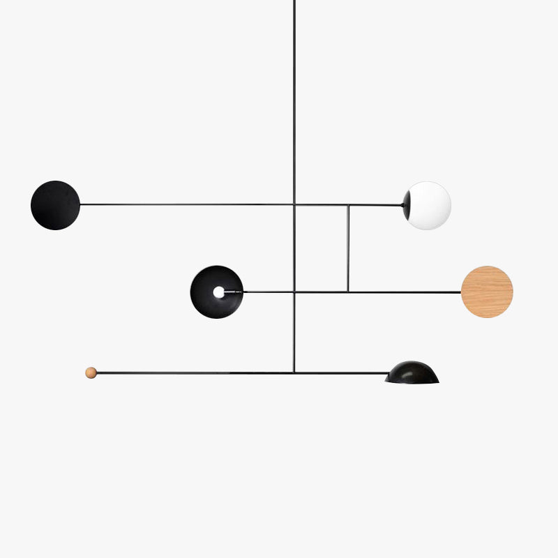 Avi Minimalistisch Lineare LED Pendelleuchte SchwarzEsszimmer Metall 4 Stile 1/2/3 Flammig