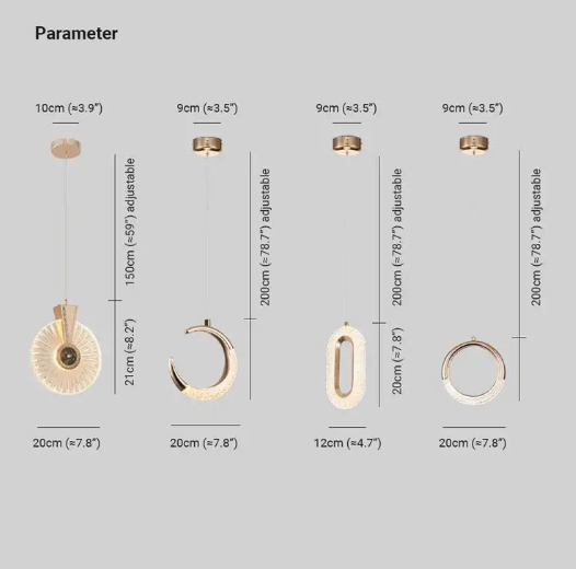 Kirsten/Designer LED Pendelleuchte Wohnzimmer/Schlafzimmer
