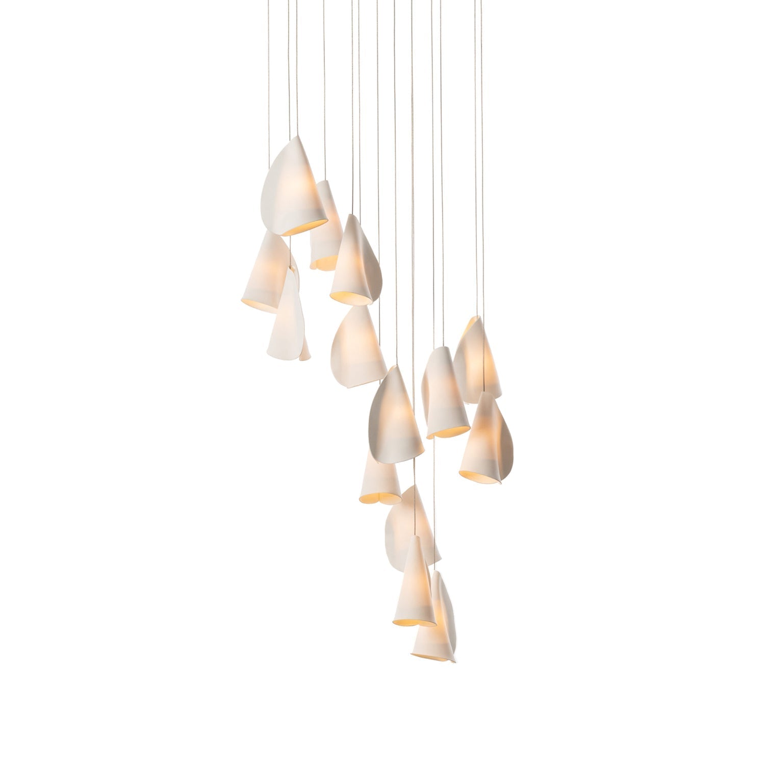 Olshaion Geometrische Keramik-Pendelleuchte-Letslighting
