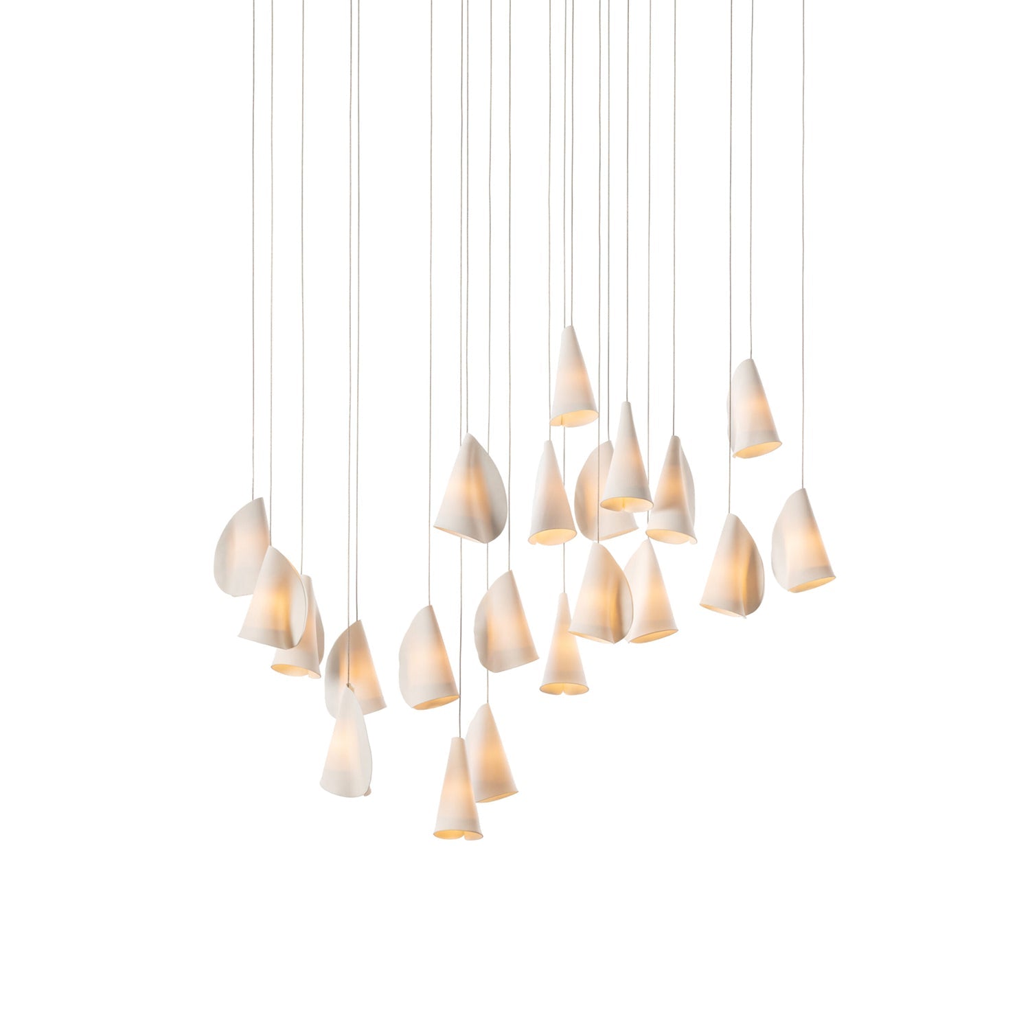 Olshaion Geometrische Keramik-Pendelleuchte-Letslighting
