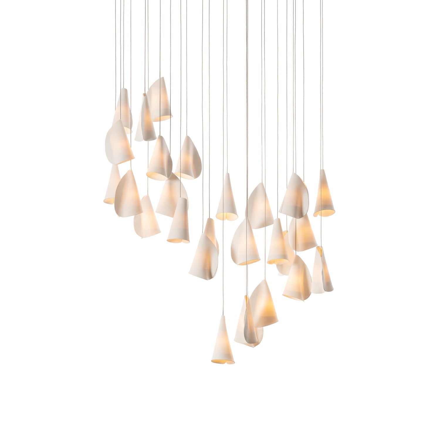 Olshaion Geometrische Keramik-Pendelleuchte-Letslighting